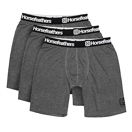 Boxer Shorts Horsefeathers Dynasty Long 3 Pack heather anthracite - 1