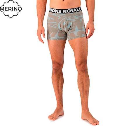 Boxer Shorts Mons Royale Hold 'em Shorty Boxer signal lost glacier 2025 - 1