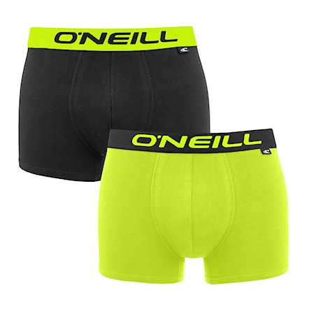 Trenýrky O'Neill Boxershorts 2-Pack lime/black - 1