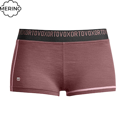 Boxer Shorts ORTOVOX Wms 185 Rock'n'wool Hot Pants chestnut 2026 - 1