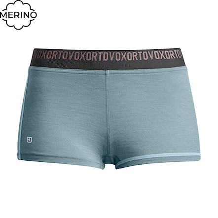 Boxer Shorts ORTOVOX Wms 185 Rock'n'wool Hot Pants icy shore 2026 - 1