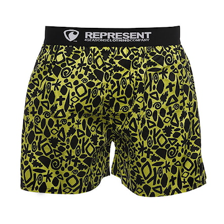 Boxer Shorts Represent Mike Abstract Jesus yellow - 1
