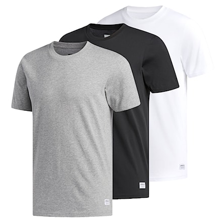 Koszulka Adidas 3 Pack Tees core heather/white/black 2019 - 1