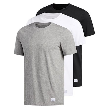 Koszulka Adidas New Three-Pack core heather/white/black 2019 - 1