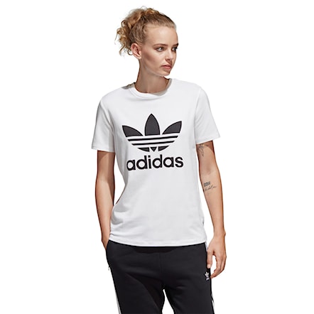 T-shirt Adidas Trefoil white/black 2019 - 1