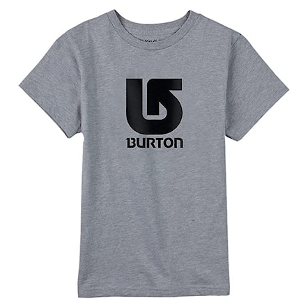 Koszulka Burton Boys Logo Vertical Ss grey heather 2017 - 1