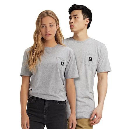 T-shirt Burton Colfax SS grey heather 2023 - 1
