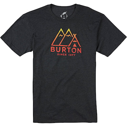 T-shirt Burton Foothills Ss true black heather 2016 - 1