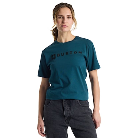 Koszulka Burton Horizontal Mountain Ss deep emerald 2024 - 2