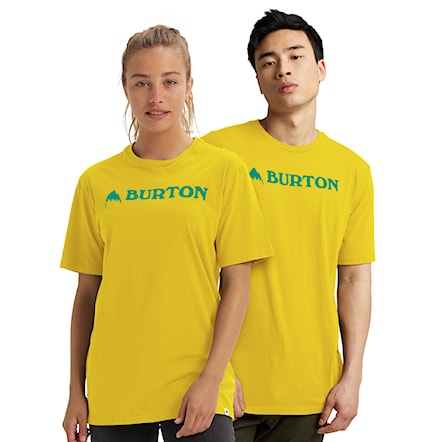 T-shirt Burton Horizontal Mountain Ss maize 2020 - 1