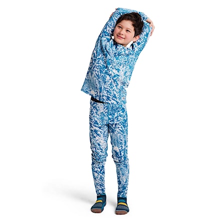 Functional Underwear Set Burton Lightweight Base Layer Set Kids blue blotto trees 2022 - 1