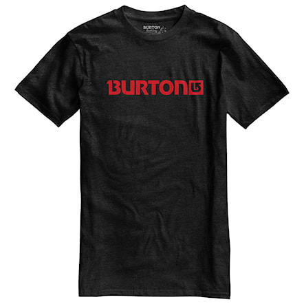 Koszulka Burton Logo Horizontal Recycled Ss true black heather 2016 - 1