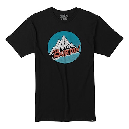 T-shirt Burton Retro Mountain Ss true black 2018 - 1