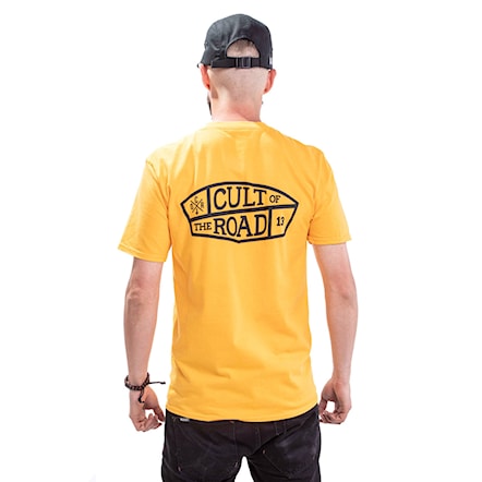 T-shirt Cult of the Road Gas yellow 2019 - 1