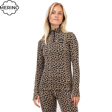Tričko Eivy Journey Merino Wool Top leopard 2026 - 1