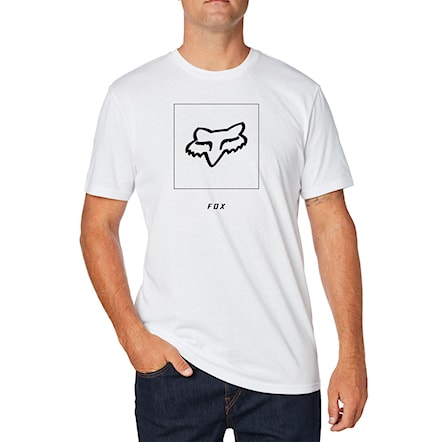 T-shirt Fox Crass SS Airline optic white 2018 - 1
