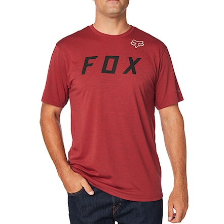 T-shirt Fox Grizzled SS Tech Tee heather red 2018 - 1