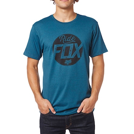T-shirt Fox Turnstile heather maui blue 2017 - 1