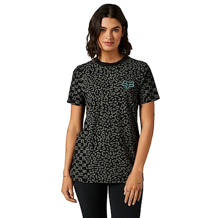T-shirt Fox Wms Cheetah Check SS black 2021 - 1