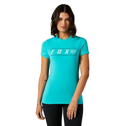 T-shirt Fox Wms Pinnacle SS Tech teal 2021 - 1