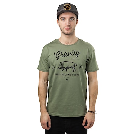 T-shirt Gravity Into The Wild olive 2017 - 1