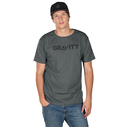 Tričko Gravity Logo heather grey 2019 - 1