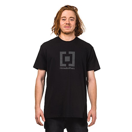 T-shirt Horsefeathers Base black reflective 2018 - 1