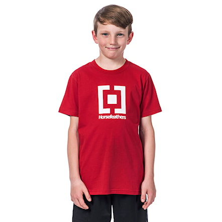 T-shirt Horsefeathers Base Youth lava red 2020 - 1