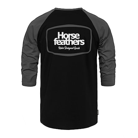 Koszulka Horsefeathers Bronco Raglan black/gray 2024 - 1