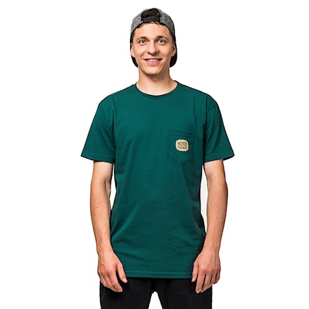 T-shirt Horsefeathers Cask bistro green 2019 - 1