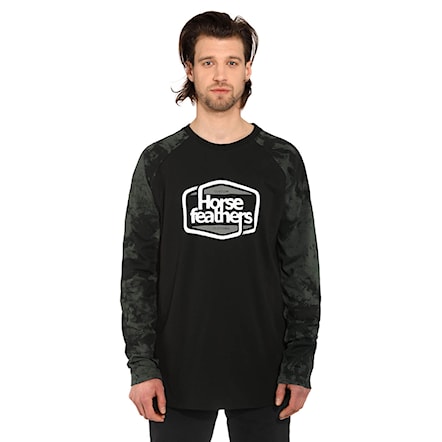 T-shirt Horsefeathers Cornick Ls black 2021 - 1