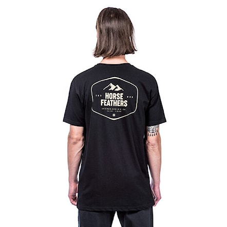 T-shirt Horsefeathers Dale black 2021 - 1