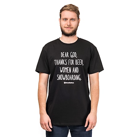 T-shirt Horsefeathers Dear God black 2019 - 1