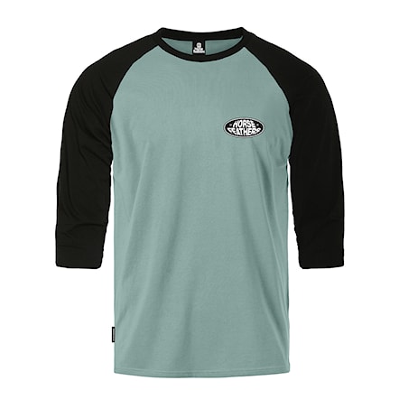 Tričko Horsefeathers Dynamo Raglan blue haze/black 2025 - 2