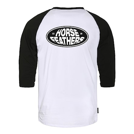 T-shirt Horsefeathers Dynamo Raglan white/black 2025 - 1