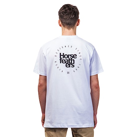 Koszulka Horsefeathers Emblem white 2019 - 1
