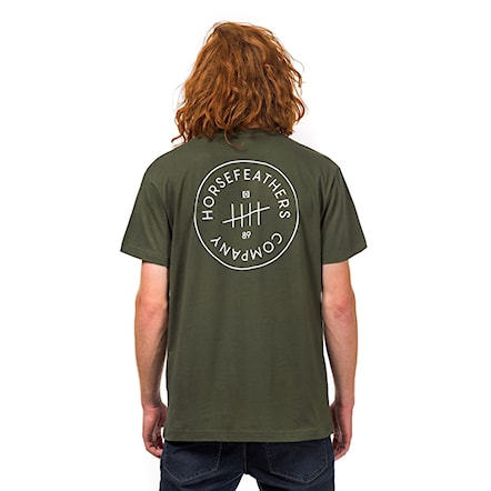 T-shirt Horsefeathers Five olive 2018 - 1
