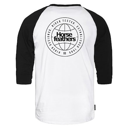 Koszulka Horsefeathers Global Raglan white/black 2026 - 3
