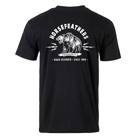 Tričko Horsefeathers Grizzly Bear black 2020 - 1