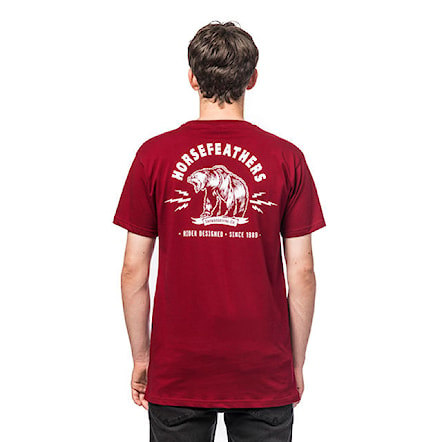 Koszulka Horsefeathers Grizzly Bear rio red 2020 - 1