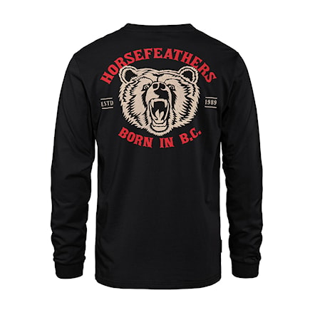 T-shirt Horsefeathers Grizzly LS black 2023 - 1