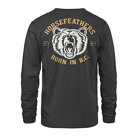 T-shirt Horsefeathers Grizzly LS grey 2023 - 1