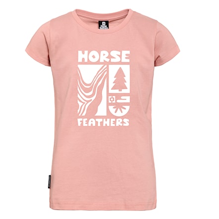 Tričko Horsefeathers Ibis Youth dusty pink 2024 - 1