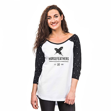 T-shirt Horsefeathers Justine black dots 2017 - 1