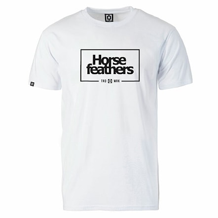 Tričko Horsefeathers Label white 2022 - 1