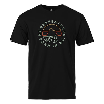 Koszulka Horsefeathers Line Circle black 2025 - 1