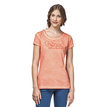 T-shirt Horsefeathers Love Logo washed peach 2016 - 1