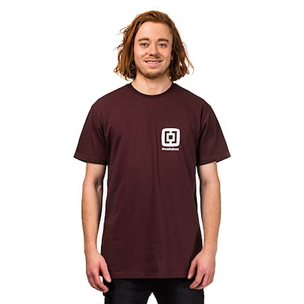 T-shirt Horsefeathers Mini Logo burgundy 2018 - 1