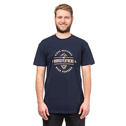 T-shirt Horsefeathers Mt. Hop navy 2019 - 1