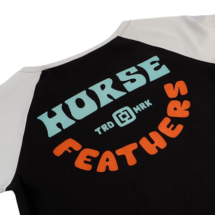 T-shirt Horsefeathers Oly black/cement 2024 - 3
